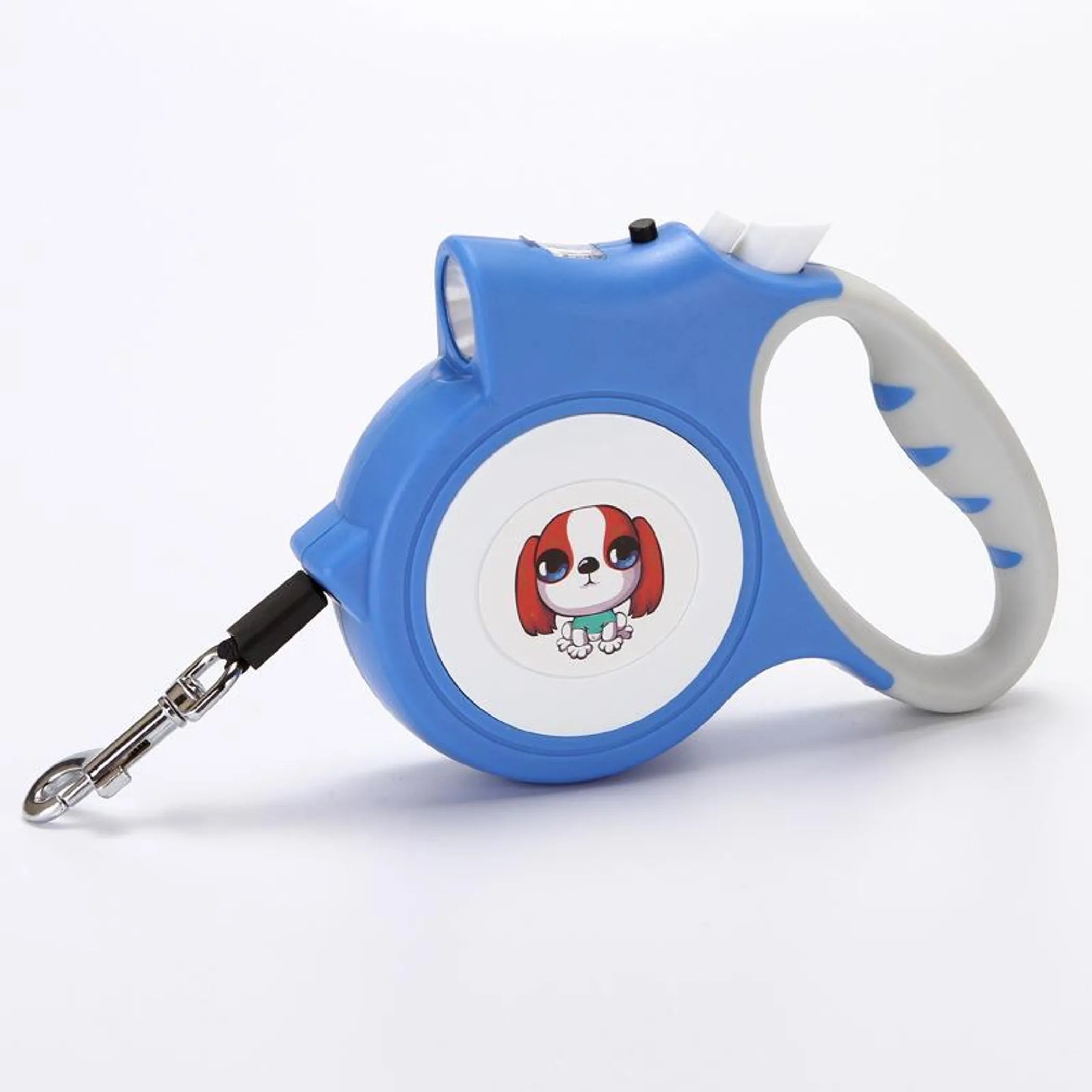 LED Lighted Retractable Nylon Dog Leash